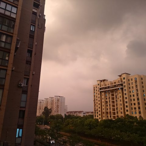 今天傍晚天气真好😊